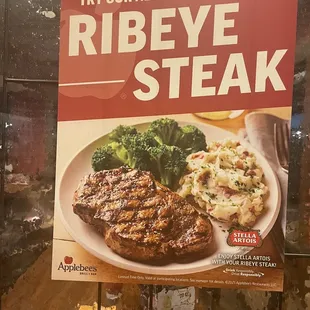 My friend ordered a ribeye and it looked like this