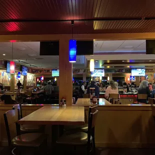 Many empty tables on a Friday evening. Restaurants are really struggling still with staffing. :( Be nice to those who showed up!