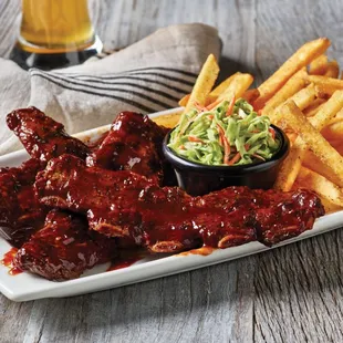 ribs and fries