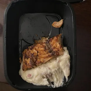 Blackened Cajun Salmon; NOT BLACKENED AND NO BROCCOLI!