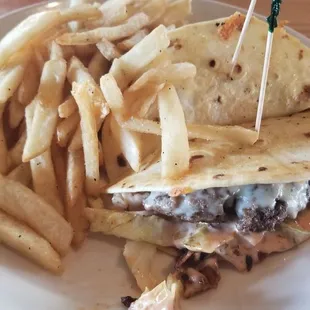 Quesadilla burger