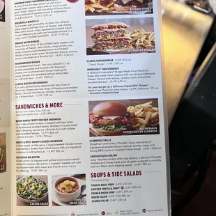 sushi and sashimi, menu