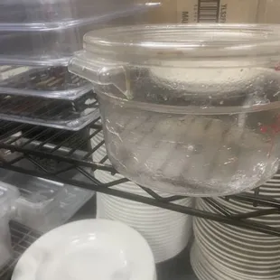 Dirty dishes we all eat off of !