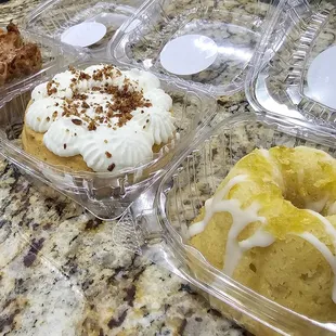 A Trio Of Heaven!!!(Vegan Apple Brandy Bread Pudding, Sweet Potato Cheesecake, Lemon Bundt Cake)