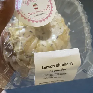 Lemon Blueberry Lavender cake