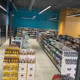 the inside of a grocery store
