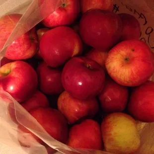 20 lbs of first-grade Cortland apples for $15 (sale price)