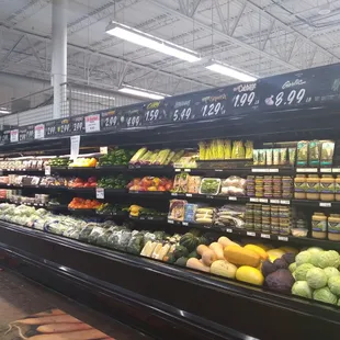 Great produce department.