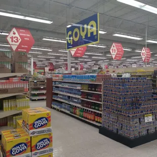 Huge GOYA department that has a vast selection of Goya products for all of your Spanish cooking needs.