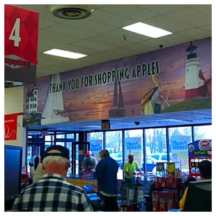 Mural above the entry/exit