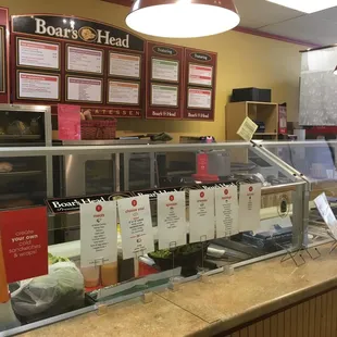 Order counter and menu board