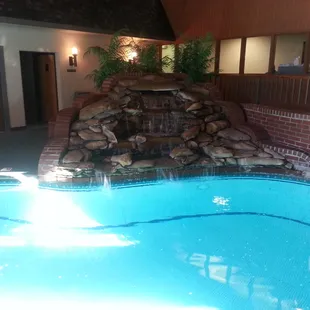 Pool with waterfall.