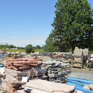 We carry an outstanding assortment of natural stone flagging, ready for your patio or path projects!