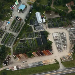 A view of Applewood Nursery &amp; Landscape Supply from the air. We truly are your one-stop landscape shop!