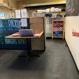 a view of the kitchen