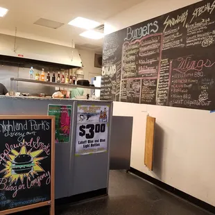 Their counter inside Park Place Pub
