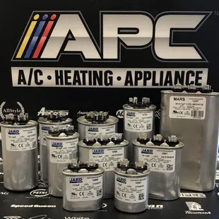 Large selection of Capacitors.