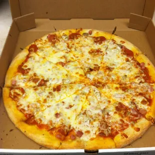 a pizza in a box