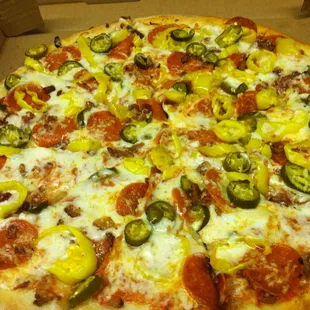 pizza, food