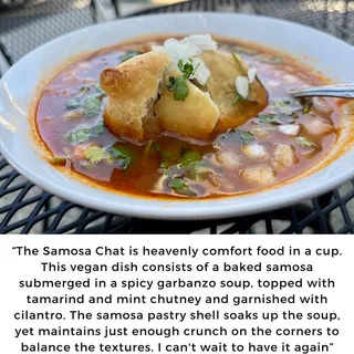 Crunchy Vegan Samosa Chaat