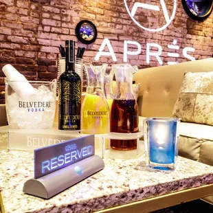 A Belvedere Vodka setup for your section!