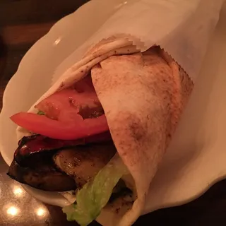 Grilled Vegetable Hummus Wrap