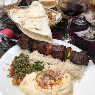 Filet Mignon Kebab Plate