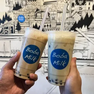 Jasmine Milk Tea + Vietnamese Coffee