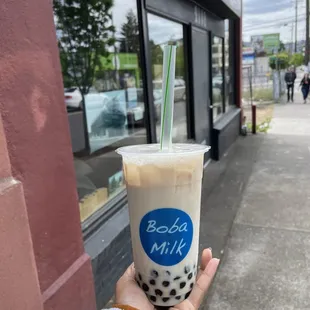 iced Chai with boba
