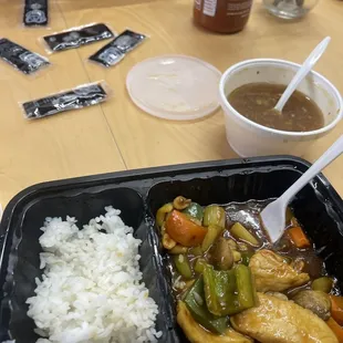 Kung poa chicken lunch