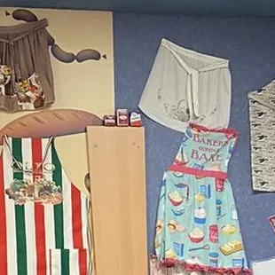 More aprons on the wall