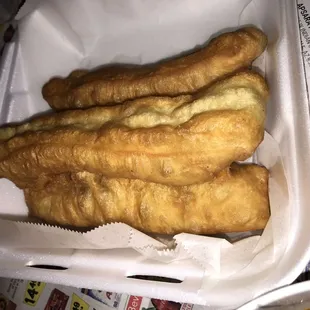 Fried dough sticks  (Cha kwy)