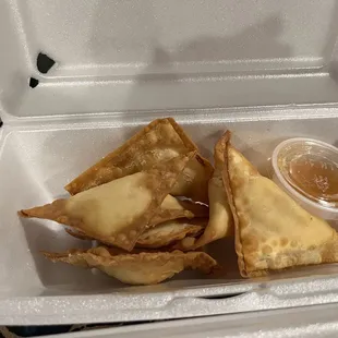 6. Crab Rangoon (8) very good!