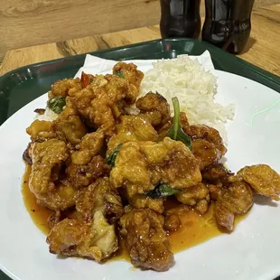 Orange Chicken Plate