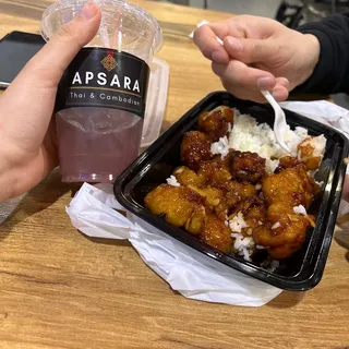 Orange Chicken Plate