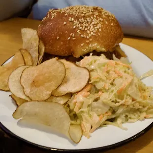 Chip Chopped Celeriac sandwich. Unusual BBQ essence to this one. Good but I preferred the Klasyk. Love the house chips.