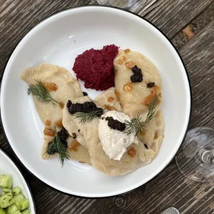 Potato and cabbage pierogies