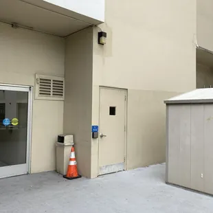 Exit door from stairwell