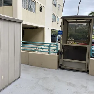 Landing area after stairwell exit