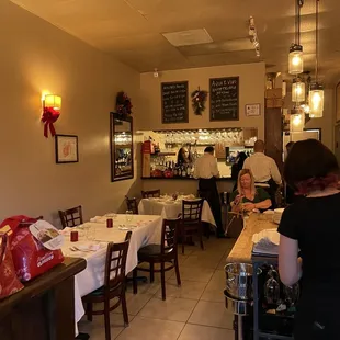 the interior of a restaurant