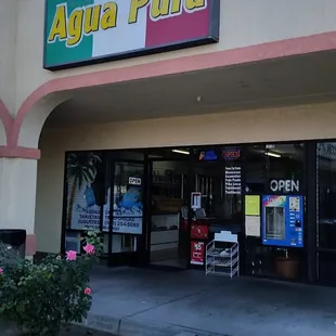 Agua Pura The Best Purified Water in Town. 
We Have Tostilocos, Pinaloca, Fresas Con Crema and More Snacks for You to Enjoy.