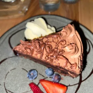 Double chocolate cake