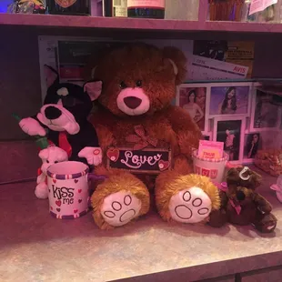 Valentine's display at the bar.