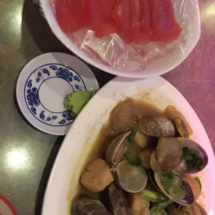 Sashimi.... Clams....!!!july 2016