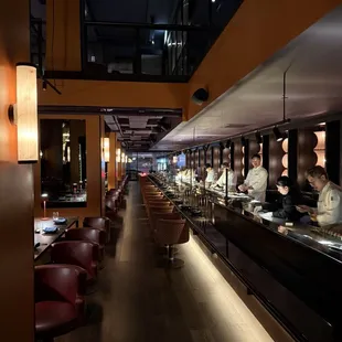 sushi and sashimi, interior