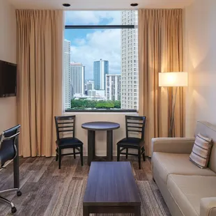 Aqua Palms Waikiki-Luxury Suite - Living Area