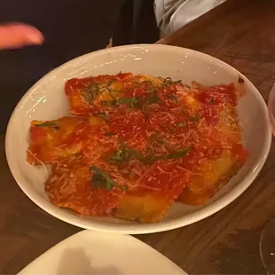 Spinach &amp; cheese ravioli