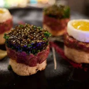 Beef tartare two ways