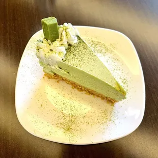 Matcha mousse cake