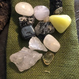 A variety of crustal and stones I handpicked. They have everything!